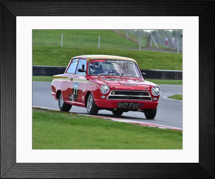 Framed Print : CM3 0001 Mike Gardiner, Ford Lotus Cortina, 207 FOO Framed Print : CM3 0001 Mike Gardiner, Ford Lotus Cortina, 207 FOO