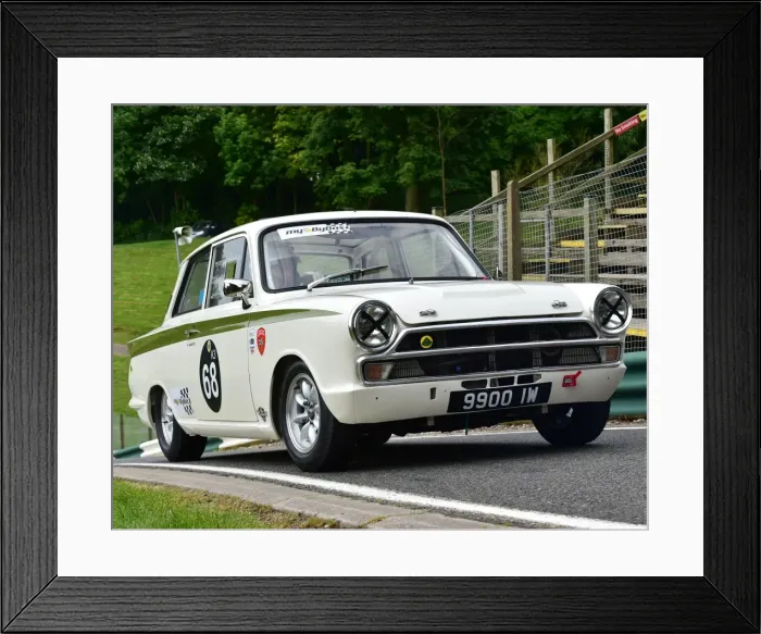 Framed Print : CM3 1292 Graham Pattle, Ford Lotus Cortina, 9900 IW Framed Print : CM3 1292 Graham Pattle, Ford Lotus Cortina, 9900 IW