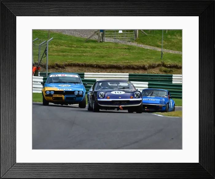 Framed Print : CM3 2145 Nigel Ashley, Lotus Europa, DNR 30 K, Will Morton, Alfa Romeo 2000 GTV, XYE 42 T Framed Print : CM3 2145 Nigel Ashley, Lotus Europa, DNR 30 K, Will Morton, Alfa Romeo 2000 GTV, XYE 42 T
