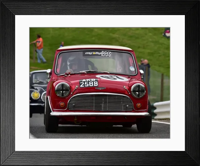 Framed Print : CM3 2482 Pete Morgan, Austin Mini Cooper, AKB 258 B