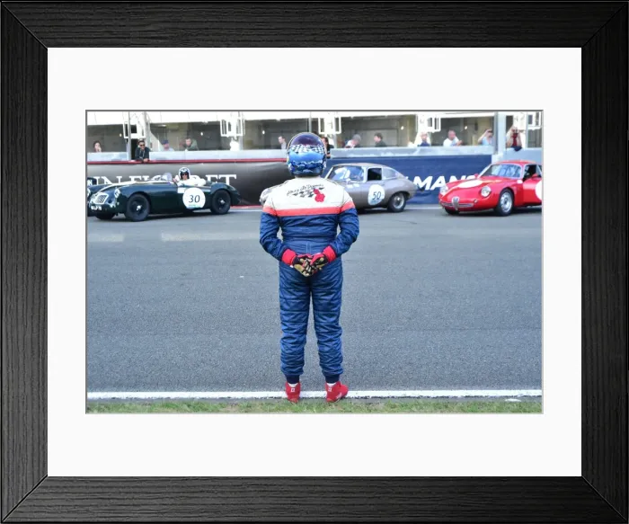 Framed Print : CM3 5849 Carol Quiniou, Jaguar E-Type, waiting for the off Framed Print : CM3 5849 Carol Quiniou, Jaguar E-Type, waiting for the off
