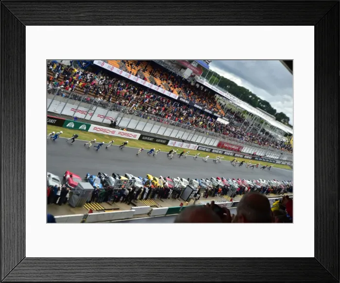 Framed Print : CM3 6281 traditional Le Mans start Framed Print : CM3 6281 traditional Le Mans start