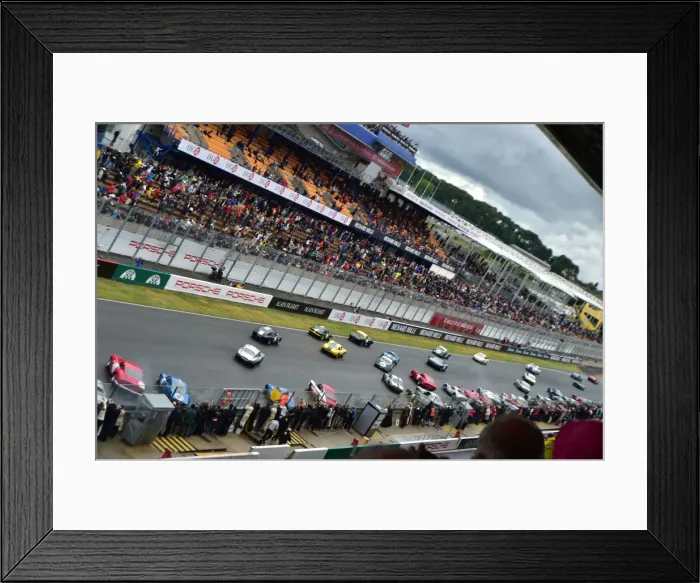 Framed Print : CM3 6295 Traditional Le Mans start Framed Print : CM3 6295 Traditional Le Mans start