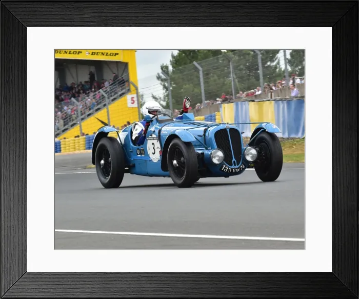 Framed Print : CM3 5622 Erich Traber, Bruce Trenery, Aurg Konig, Delahaye 135 S