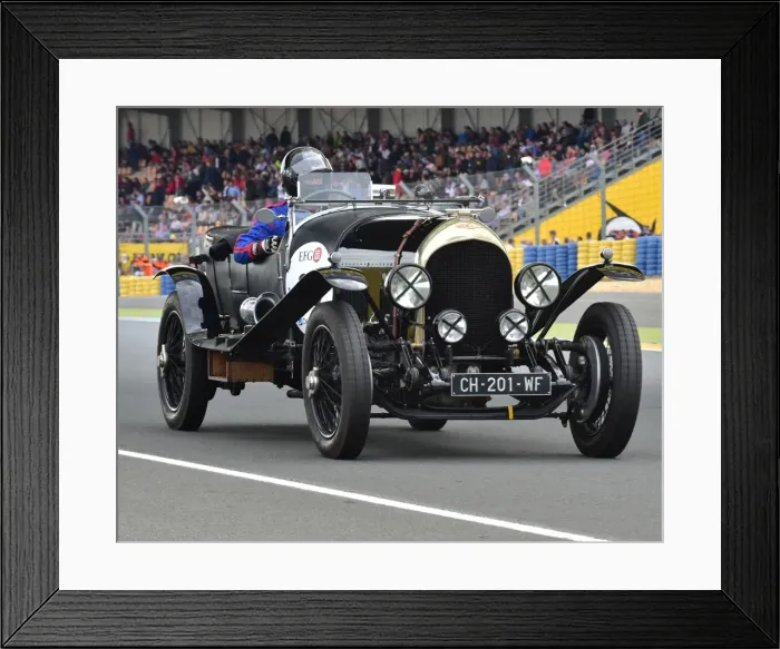 Framed Print : CM3 5633 Herve Sarazin, Bentley 3 litre tourer Framed Print : CM3 5633 Herve Sarazin, Bentley 3 litre tourer