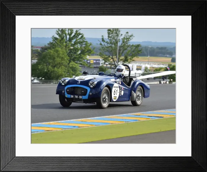 Framed Print : CM3 5679 Thierry Noyer, Sebastein Dierick, Triumph TR2, BW 789 EM Framed Print : CM3 5679 Thierry Noyer, Sebastein Dierick, Triumph TR2, BW 789 EM