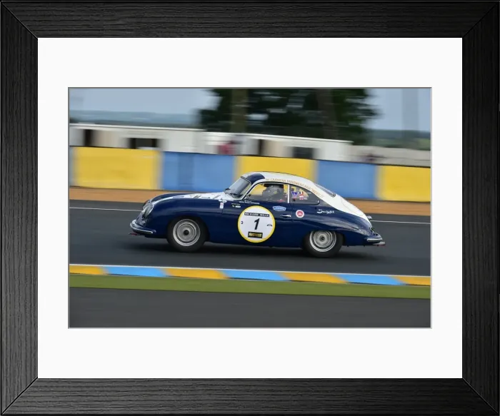 Framed Print : CM3 5734 Rahim Aga Khan, Andrew Prill, Richard Clark, Porsche 356 pre-A