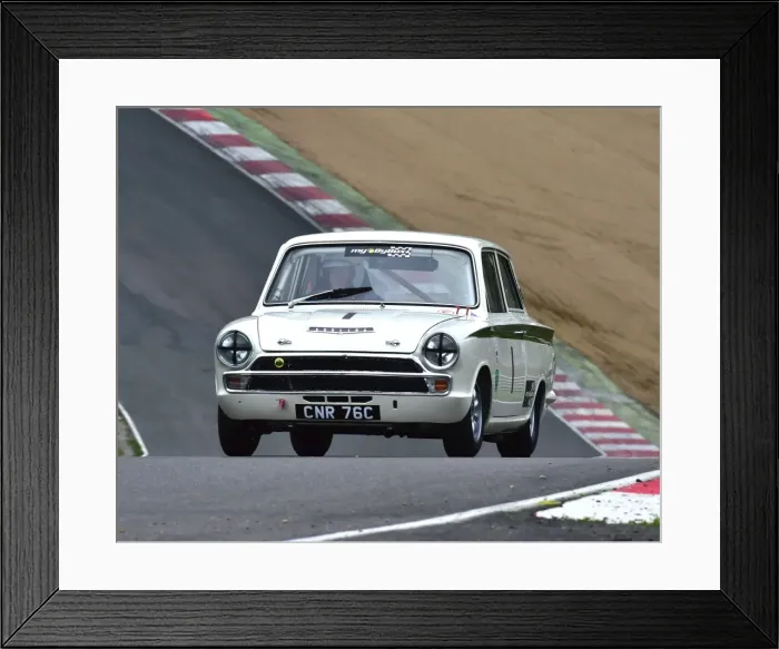 Framed Print : CM3 7204 Tim Davies, Ford Lotus-Cortina, CNR 76 C Framed Print : CM3 7204 Tim Davies, Ford Lotus-Cortina, CNR 76 C
