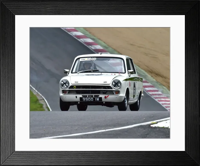 Framed Print : CM3 7207 Graham Pattle, Ford Lotus Cortina, 9900 IW Framed Print : CM3 7207 Graham Pattle, Ford Lotus Cortina, 9900 IW
