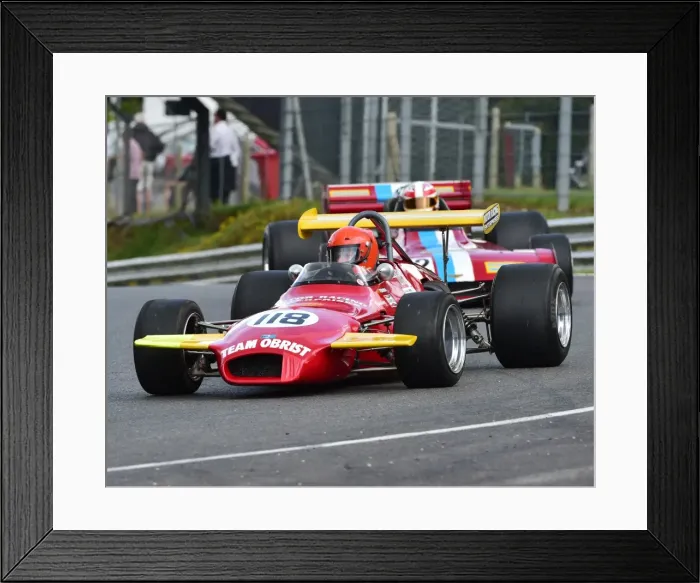 Framed Print : CM3 7590 Roger Oliver, Brabham BT30 Framed Print : CM3 7590 Roger Oliver, Brabham BT30