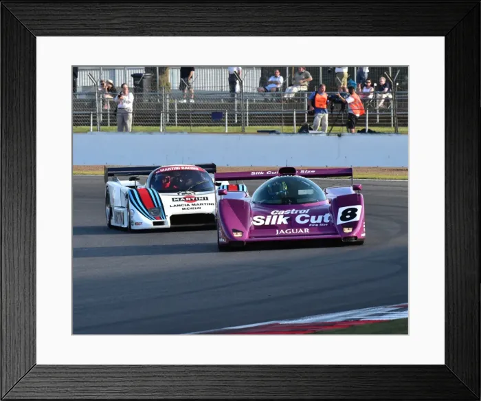 Framed Print : CM3 8908 Gareth Evans, Jaguar XJR14, Rupert Clevely, Lancia LC2