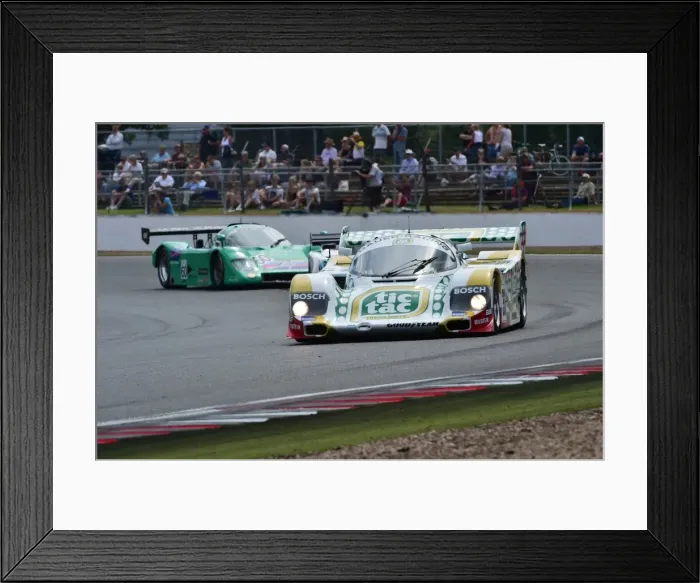 Framed Print : CM4 0746 Henrik Lindberg, Porsche 962 Framed Print : CM4 0746 Henrik Lindberg, Porsche 962