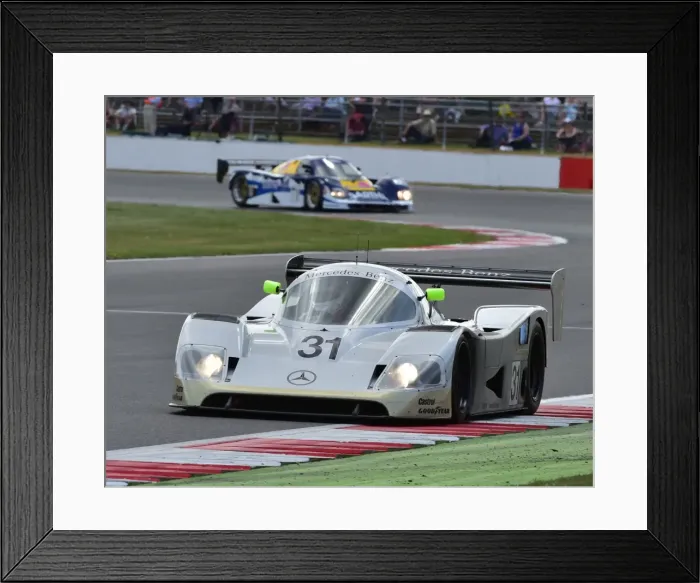 Framed Print : CM4 0789 Bob Berridge, Gareth Evans, Mercedes C11 Framed Print : CM4 0789 Bob Berridge, Gareth Evans, Mercedes C11