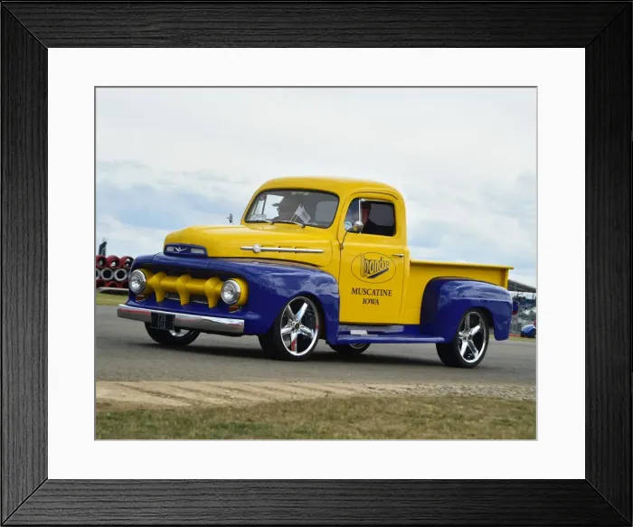Framed Print : CM4 0837 Ford, F-1 Pick up, 728 YUA