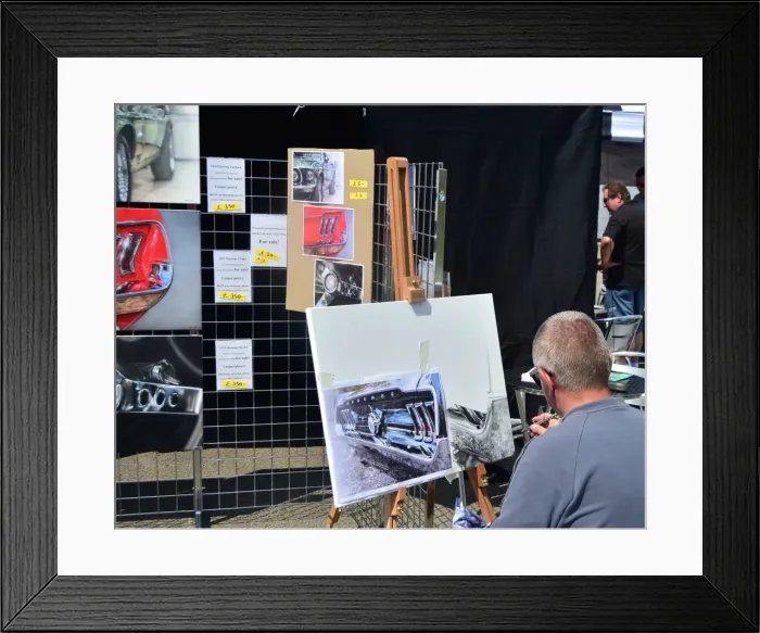 Framed Print : CM3 8358 Mustang, Artist at work Framed Print : CM3 8358 Mustang, Artist at work