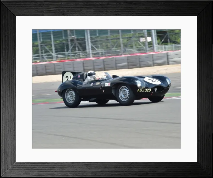 Framed Print : CM3 8405 Harry Wyndham, Jaguar D-Type, ASJ 329