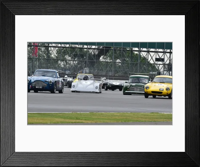Framed Print : CM4 1709 Aston Martin, Austin Mini, Lotus Elite, Jaguar D type, Hart Sports Racing Framed Print : CM4 1709 Aston Martin, Austin Mini, Lotus Elite, Jaguar D type, Hart Sports Racing