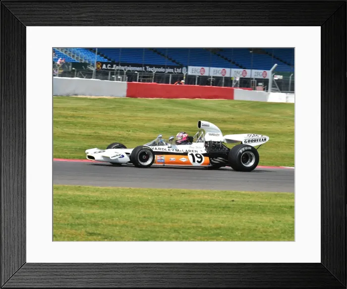 Framed Print : CM3 8516 Stuart Hall, McLaren M19A Framed Print : CM3 8516 Stuart Hall, McLaren M19A