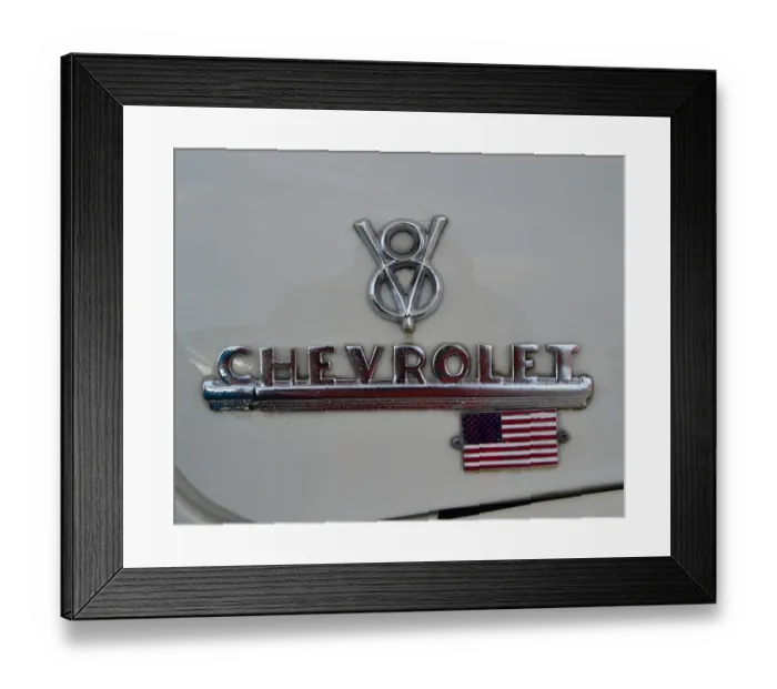 Framed Print : CM3 8562 Chevrolet, V8 Framed Print : CM3 8562 Chevrolet, V8