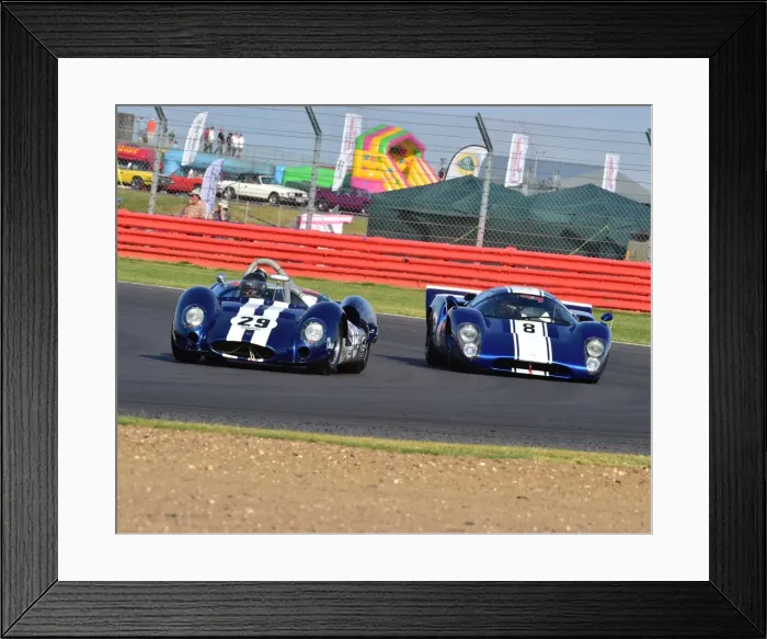 Framed Print : James Billy Bellinger, Keith Ahlers, Cooper Monaco King Cobra, Richard Meins, Lola T70 MK3 B, FIA, Masters Historic Sports Cars, Silverstone Classic 2014 Framed Print : James Billy Bellinger, Keith Ahlers, Cooper Monaco King Cobra, Richard Meins, Lola T70 MK3 B, FIA, Masters Historic Sports Cars, Silverstone Classic 2014