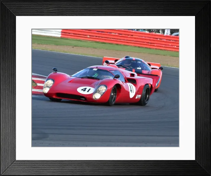 Framed Print : CM3 8833 Martin Stretton, Grant Tromans, Lola T70 MK3 B Framed Print : CM3 8833 Martin Stretton, Grant Tromans, Lola T70 MK3 B