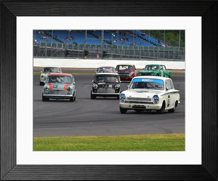 Framed Print : CM3 9065 Mark Martin, Ford Cortina, Mini