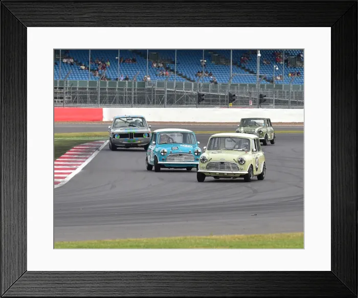 Framed Print : Ellis Bradley, Simon Arscott, Austin Mini Cooper S, Josh Beebee, Robert Beebee, Austin Mini Cooper S, IPU 059, Sir John Whitmore trophy, U2TC, Silverstone Classic 2014 Framed Print : Ellis Bradley, Simon Arscott, Austin Mini Cooper S, Josh Beebee, Robert Beebee, Austin Mini Cooper S, IPU 059, Sir John Whitmore trophy, U2TC, Silverstone Classic 2014