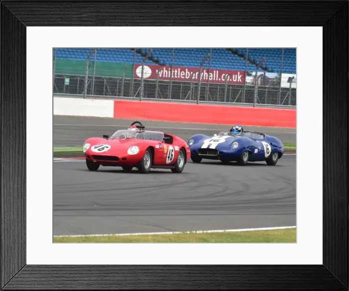 Framed Print : CM3 9195 Nick Leventis, Bobby Verdon-Roe, Ferrari 246S, Richard Kent, Lister Costin Jaguar Framed Print : CM3 9195 Nick Leventis, Bobby Verdon-Roe, Ferrari 246S, Richard Kent, Lister Costin Jaguar
