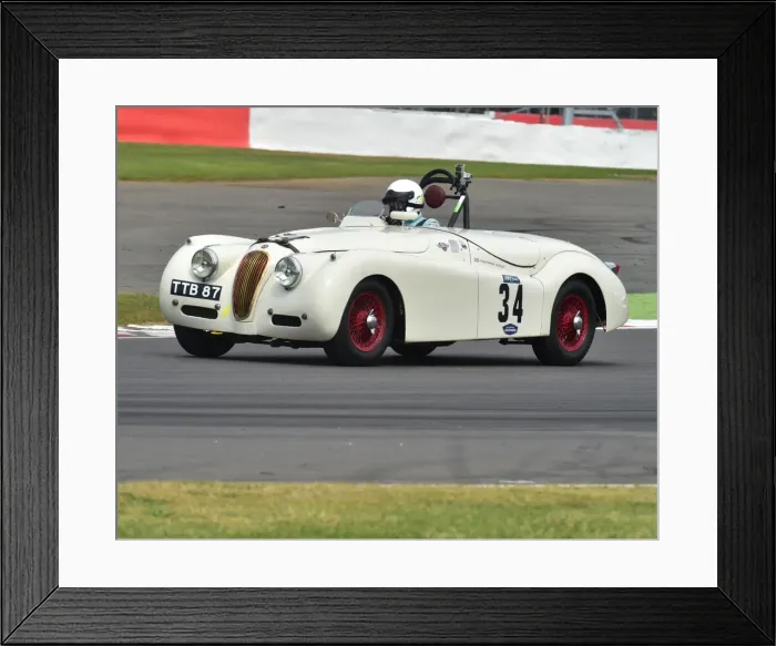 Framed Print : CM3 9239 Christopher Scholey, Rob Newall, Jaguar XK120, TTB 87 Framed Print : CM3 9239 Christopher Scholey, Rob Newall, Jaguar XK120, TTB 87