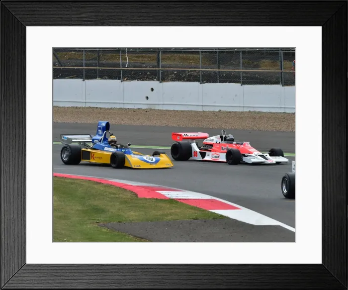 Framed Print : CM3 9404 John Mawdsley, Surtees TS16, Frank Lyons, McLaren M26 Framed Print : CM3 9404 John Mawdsley, Surtees TS16, Frank Lyons, McLaren M26