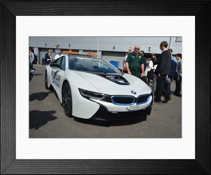 Framed Print : CJ5 5084 BMW i8, Safety car Framed Print : CJ5 5084 BMW i8, Safety car