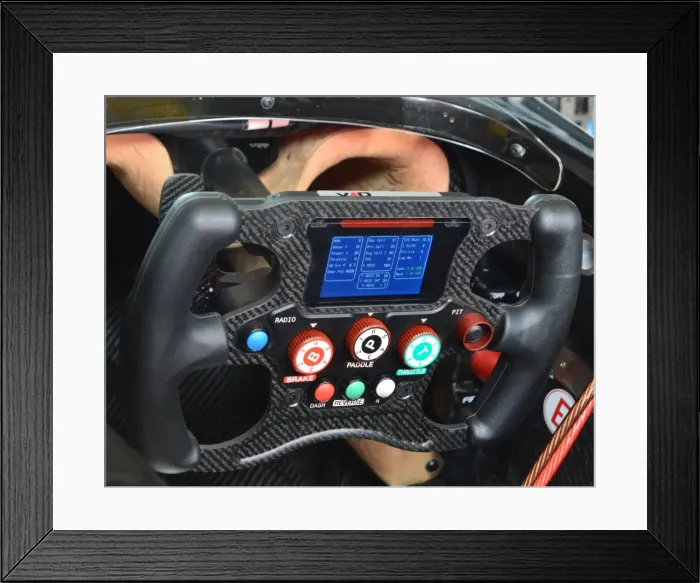 Framed Print : CJ5 5097 Steering wheel, Command centre Framed Print : CJ5 5097 Steering wheel, Command centre