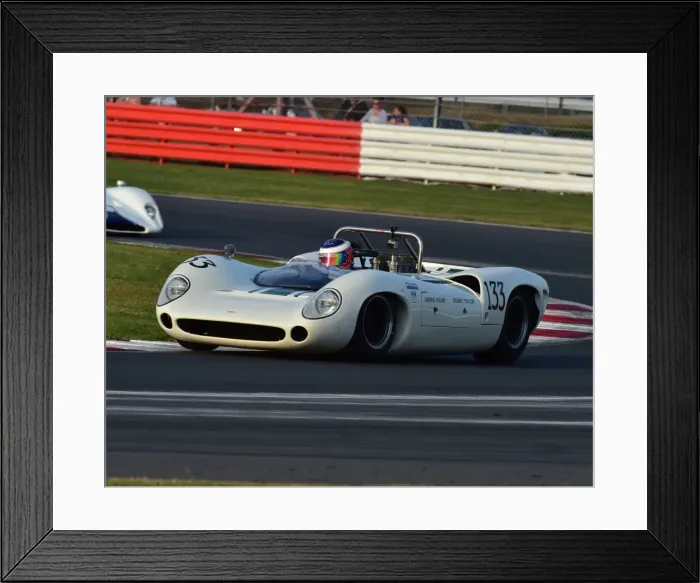 Framed Print : CM4 0150 Jon Minshaw, Lola T70 Mk2 Spyder