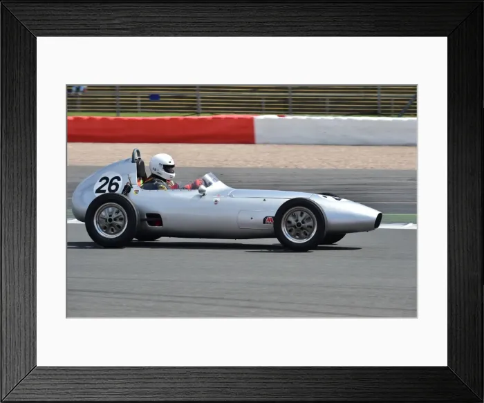 Framed Print : CM4 0557 Roger Dexter, Elva DKW 100
