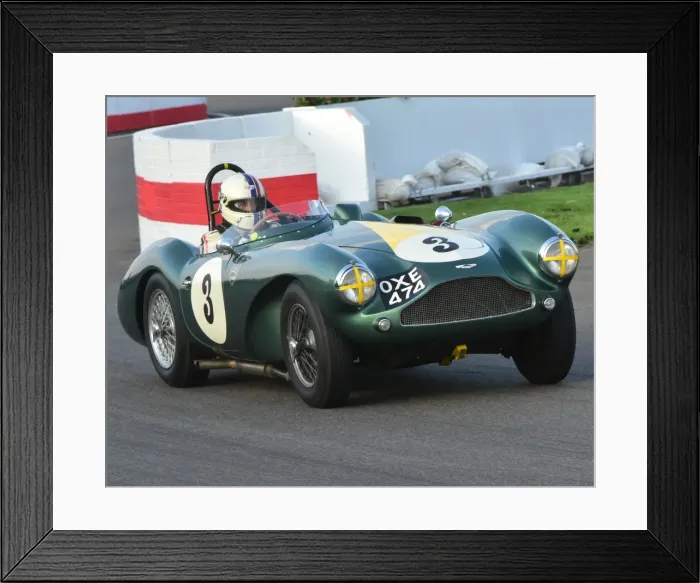 Framed Print : CM4 8802 Steve Boultbee-Brooks, Aston Martin DB3S, OXE 474 Framed Print : CM4 8802 Steve Boultbee-Brooks, Aston Martin DB3S, OXE 474