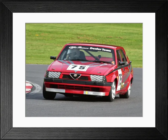 Framed Print : CM5 2505 James Wright, Alfa Romeo 75 TS