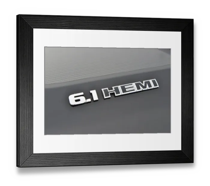 Framed Print : CJ5 6444 6 litre Hemi Framed Print : CJ5 6444 6 litre Hemi