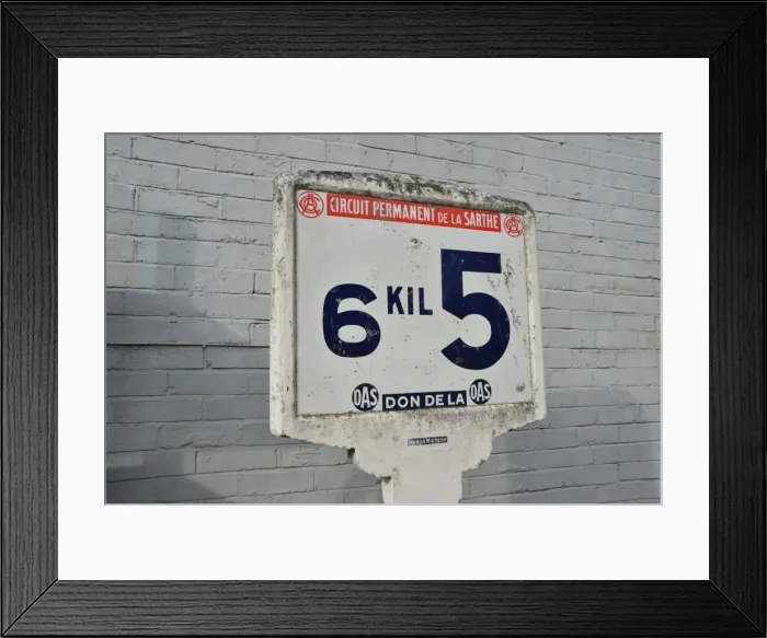 Framed Print : CJ5 6457 Le Mans road sign Framed Print : CJ5 6457 Le Mans road sign
