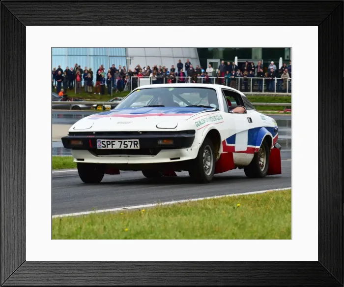 Framed Print : CM5 3079 Robert Clayson, Triumph TR7 V8, SPF 757 R, Guildford Motor Club