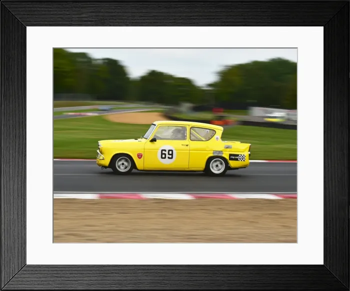 Framed Print : CM5 2701 Bob Bullen, Ford Anglia, 105E Framed Print : CM5 2701 Bob Bullen, Ford Anglia, 105E
