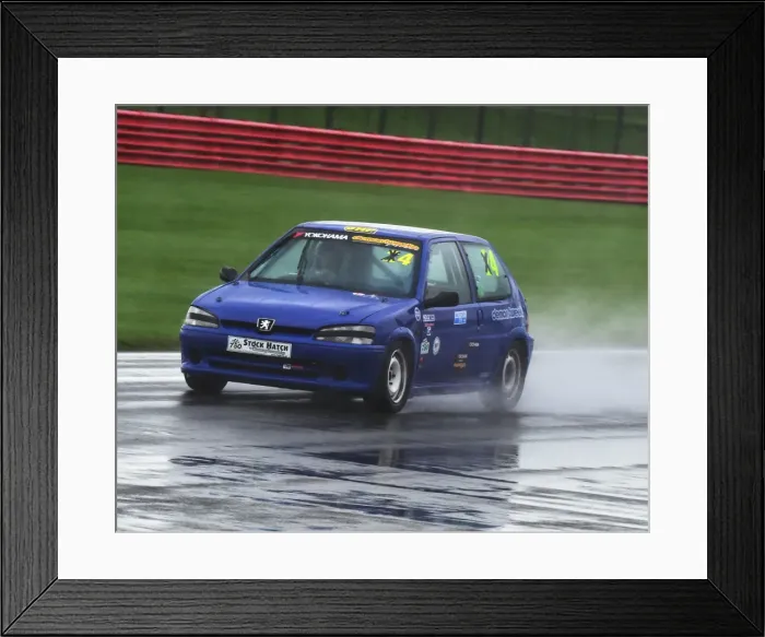 Framed Print : CM5 7070 Barbara Shillaker, Peugeot 106 Rallye