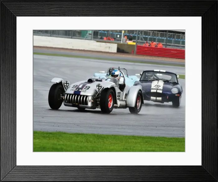 Framed Print : CM5 4016 Chris Keen, Kurtis 500S, Colin McKay, Jaguar E-Type Framed Print : CM5 4016 Chris Keen, Kurtis 500S, Colin McKay, Jaguar E-Type