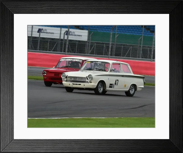Framed Print : CM5 4636 Nigel Cox, Ford Lotus Cortina Framed Print : CM5 4636 Nigel Cox, Ford Lotus Cortina