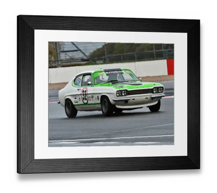 Framed Print : CM5 4139 Nic Strong, Ford Capri Framed Print : CM5 4139 Nic Strong, Ford Capri
