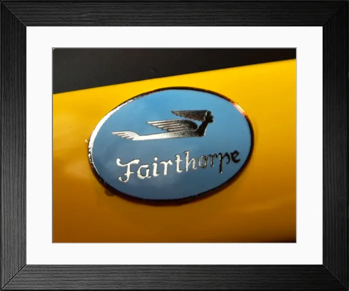 Framed Print : CM5 8121 Fairthorpe cars, emblem Framed Print : CM5 8121 Fairthorpe cars, emblem