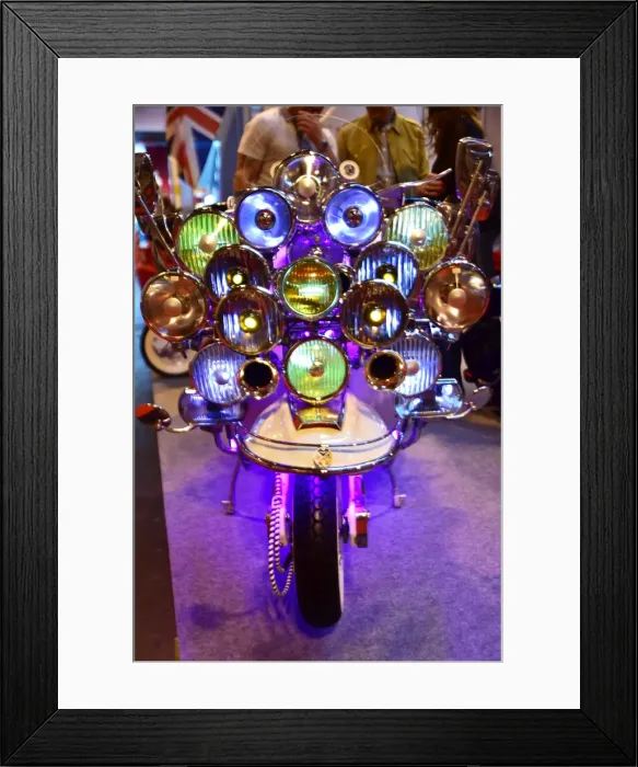 Framed Print : CM5 8135 Lambretta, lights Framed Print : CM5 8135 Lambretta, lights