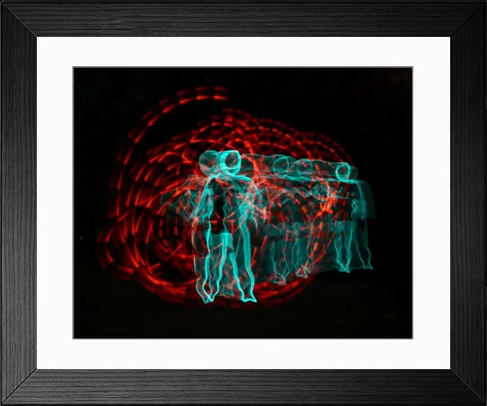 Framed Print : CJ5 6749 Illuminated man Framed Print : CJ5 6749 Illuminated man