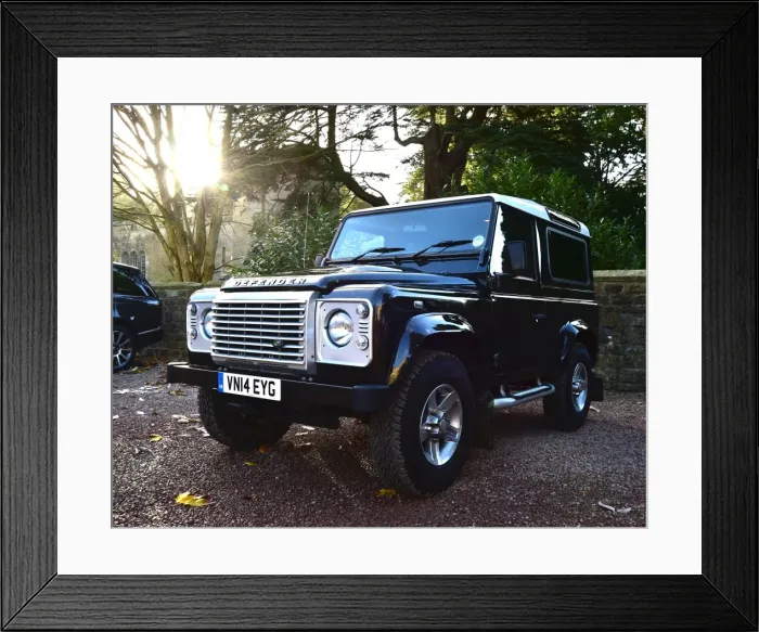 Framed Print : CM5 8258 Land Rover Defender 90, Station Wagon Framed Print : CM5 8258 Land Rover Defender 90, Station Wagon