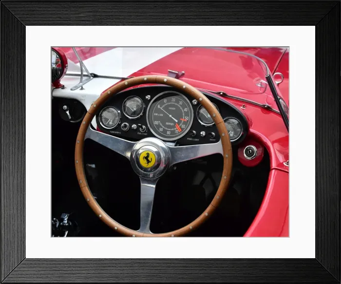 Framed Print : CM5 8790 Ferrari, Steering wheel Framed Print : CM5 8790 Ferrari, Steering wheel