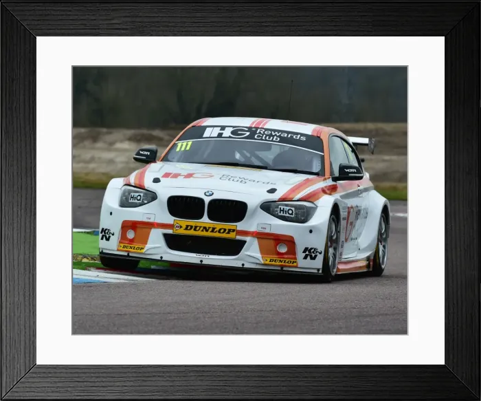 Framed Print : CM5 9577 Andy Priaulx, BMW 125i M Sport